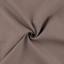 Tissu 100% Lin uni Taupe