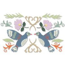 Matrices de découpe - Oiseaux et fleurs - 16 dies Thinlits - Sizzix