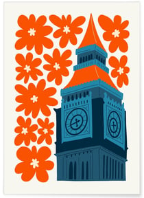 Affiche Londres Big Ben | A3 : 29,7x42cm