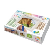 Kit créatif Pixel tableau avec cadre 14x17cm Cheval