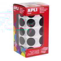 Gommettes rouleau Rond Ø 20 mm noir x 1 770