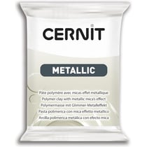 Pâte polymère - Opaque - A cuire - Pâte à modeler - Nacré - Bloc de 56g - Cernit - Metallic