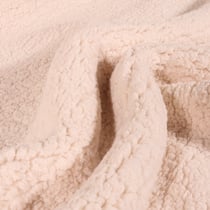 Tissu Fausse fourrure Sherpa Ecru