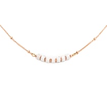 Collier Piana en pierres Howlite