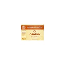 CANSON Papier millimétré, A4, 90 g/m2,12 feuilles ,bleu