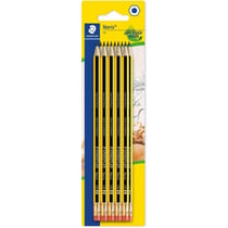 10 crayons graphite - HB - Embout gomme - Bois recyclé - Staedtler - Noris