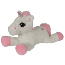 Peluche licorne geante blanche 1 metre 25 - animaux fantastique - nicotoy - 5831414