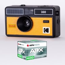 KODAK DA00258 - Pack Appareil Photo KODAK i60 et 1 pellicule 400 ISO de 36 poses, Objectif Optique 31 mm, Convient aux films ISO 200/400/800, Pour les films couleur de 35 mm - Jaune
