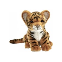 Tigre brun bebe assis 18 cm
