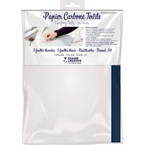 PAPIER CARBONE POUR TEXTILE (5 BLANCHES - 5 BLEUES)