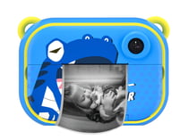 Avizar Appareil Photo Wifi pour Enfant avec Impression Instantanée Zoo Family Dinosaure Bleu