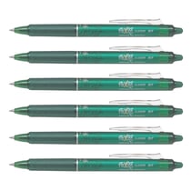 Lot de 6 Stylos roller rétractables Frixion Ball Clicker 0,7 Vert