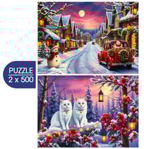 Puzzle 500 pièces - 2 Puzzles - Ready for Christmas - Bluebird Puzzle