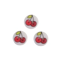 Lot de 6 boutons 2 trous enfant cerises