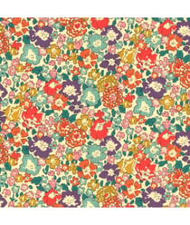 Tissu coton Liberty ® MICHELE de 145 cm de largeur MICHELE ORANGE vendu par 50 cm