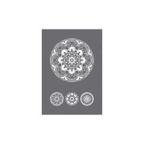 Pochoir sérigraphie Art of Mandala A5, 1 pochoir+1 spatule,