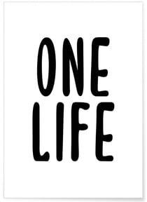 Affiche 'One life' 2 | A3 : 29,7x42cm
