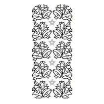 1 planche de stickers autocollants peel off doré NOEL CLOCHE 7065