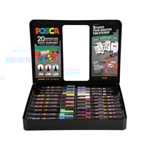 Posca - Malette - Stickers Graffiti - 20 marqueurs - PC1-1M - PC-3M - PC-5M