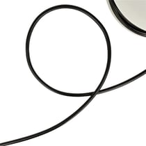 Bobine Cordon simili métal Noir