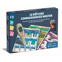 Le défi des connaissances master - Plus de 1000 Quizz - Seul ou a 2 - Stylo éléctronique parlant - Des 7ans