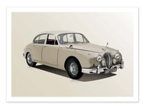 Affiche 30 x 40 cm - Jaguar MK2 - Artmoric