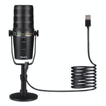 Microphone USB Rotatif 360° Plug And Play Avec Son Clair Et Contrôle Facile YONIS