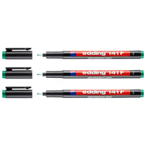 Lot de 3 marqueurs permanents - EDDING - Vert - Pointe fine 0,6 mm