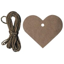 12 étiquettes kraft - 5,5 cm - Artemio