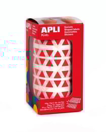 Gommettes rouleau Triangle 10,5 mm Rouge x 6 136