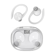 Ecouteurs Bluetooth Sans Fil Avec Affichage Numérique Et Étanchéité Blanc YONIS