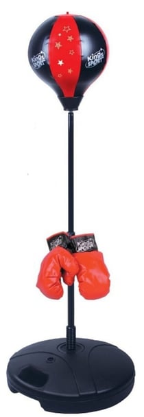 Punching ball sur pied avec gants de boxe - kings sport - jeu plein air