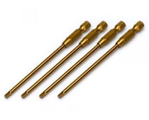 4 Embouts titanium Vis BTR 1,5/2/2,5/3mm