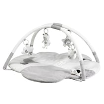 Tapis d'éveil nuage avec arches en polyester blanc