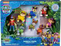 Coffret 8 figurines pat patrouille jungle pups : marcus chase stella ruben tracker zuma rocky ryder - spin master 20139040