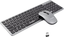 Ovegna K22 : Ensemble Clavier et Souris, sans Fil, Wireless 2.4Ghz, AZERTY