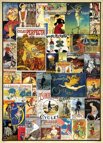 Puzzle 1000 pièces - Classiquetage Bicycle Posters - Eurographics