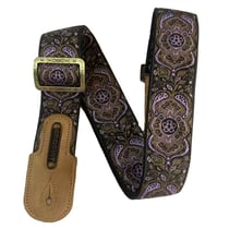 GROOVIT® – Sangle Jacquard Perse Améthyste / Édition Métal