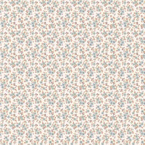 Tissu Popeline de Coton Capri sur fond Blanc