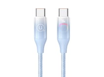 Avizar Câble de charge 100W Type-C vers Type-C 1.2m Display XM Bleu