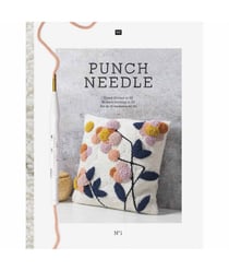 Livre Punch Needle Art du fil modèles tendances en 3D - Rico Design - N° 1 Blanc