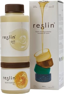 Matière à modeler Reslin - Kit de démarrage - Transparent - 1,5 kg