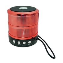 Mini Enceinte Bluetooth Portable Micro Carte SD Fonction Kit Mains Libres Rouge + SD 8Go YONIS
