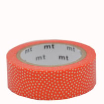 Masking tape - Pois Samekomon orange - 7 m x 15mm