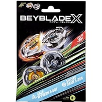 Coffret pack toupie beyblade x : gale wyvern 3-60t et sword dran 3-80b - type équilibre et endurance - dual pack