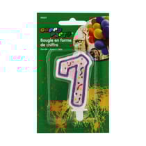 Bougie anniversaire chiffre 7