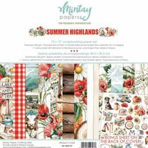 12 papiers scrapbooking 30,5 x 30,5 cm Mintay By Karola SUMMER HIGHLANDS