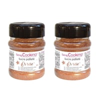 Sucre pailleté doré rose 320 g