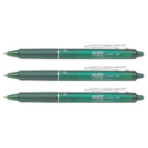 Lot de 3 Stylos roller rétractables Frixion Ball Clicker 0,7 Vert
