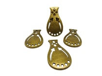 10 Connecteurs ethnique forme goutte évasée 35*19.5mm couleur bronze